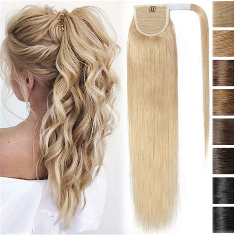 blonde hair clip in ponytail|blonde ponytail extension human hair.